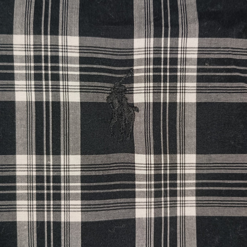 Ralph Lauren Large Blake Glen Plaid Black Pony Mens Shirt - Picture 3 of 9